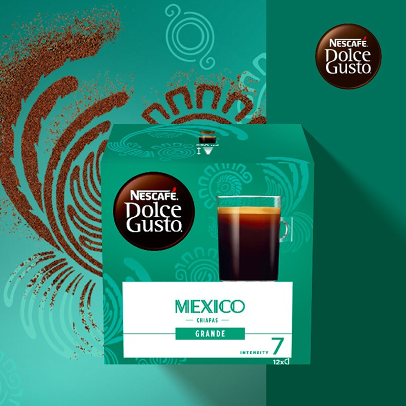 英国进口 雀巢多趣酷思( Dolce Gusto) 胶囊咖啡 巡礼墨西哥 研磨咖啡 12粒装108g 巡礼醇香